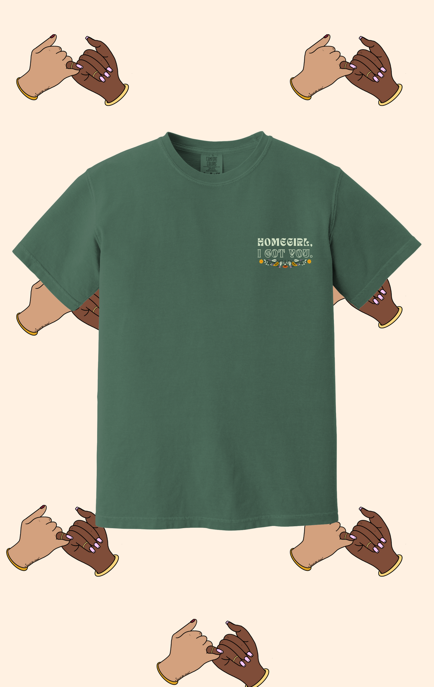 HOMEGIRLS SUPPORT HOMEGIRLS T-SHIRT