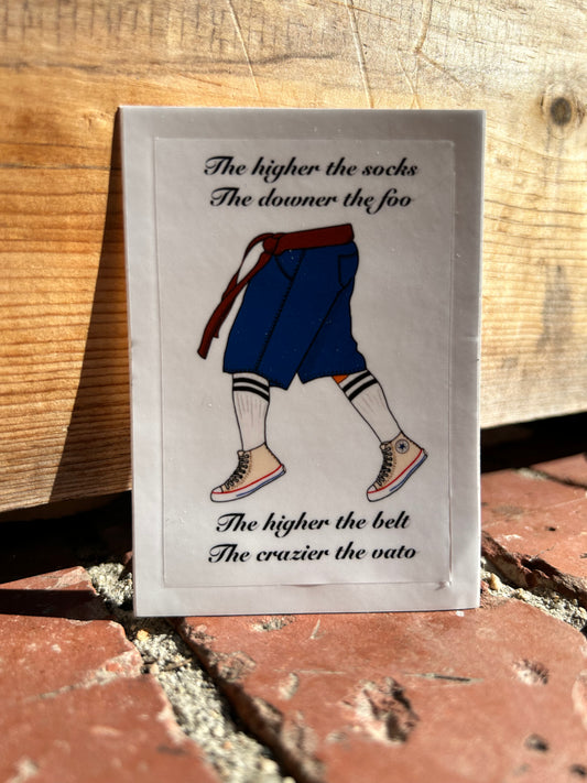 The Higher the Belt Jiu-Jitsu Sticker