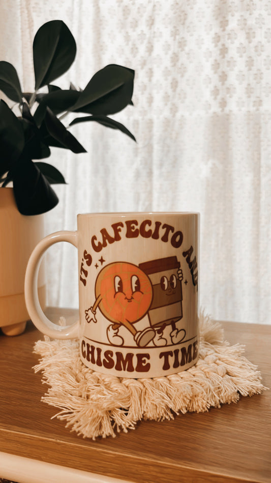 CAFECITO & CHISME GLASS MUG