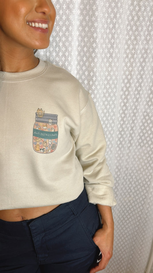 CAT Antidepressants Crewneck Sweatshirt