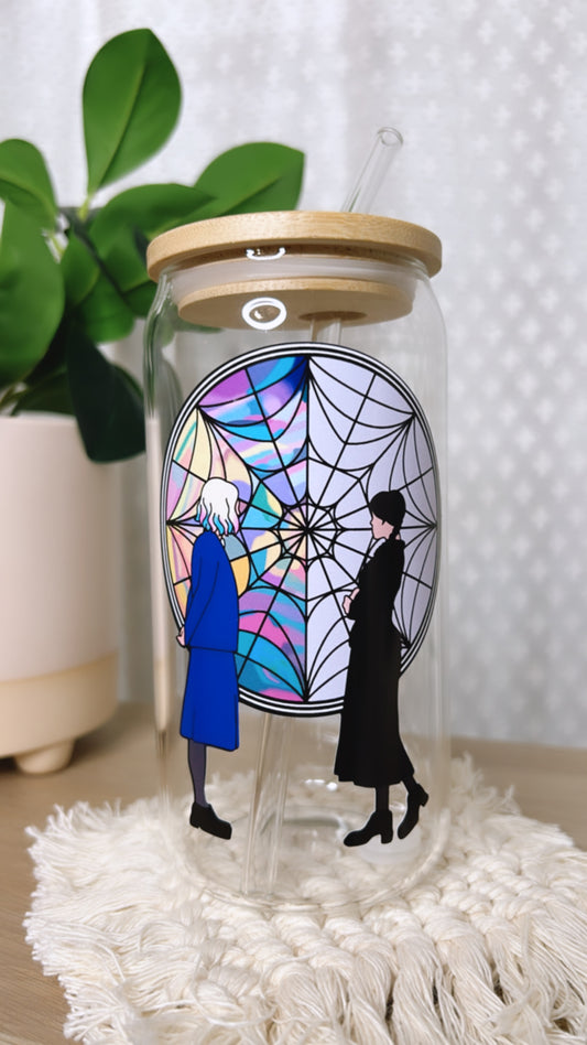 Wednesday & Enid Glass Cup