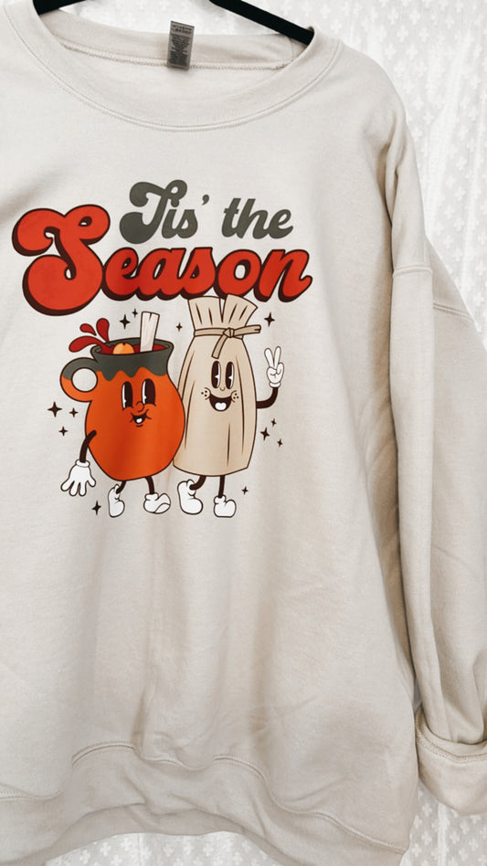 Tis’ the Season Sand Crewneck Sweatshirt
